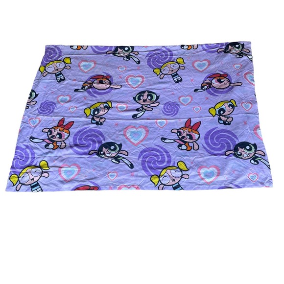 Vintage Y2K Powerpuff Girls Flat Sheet Twin - Picture 1 of 4